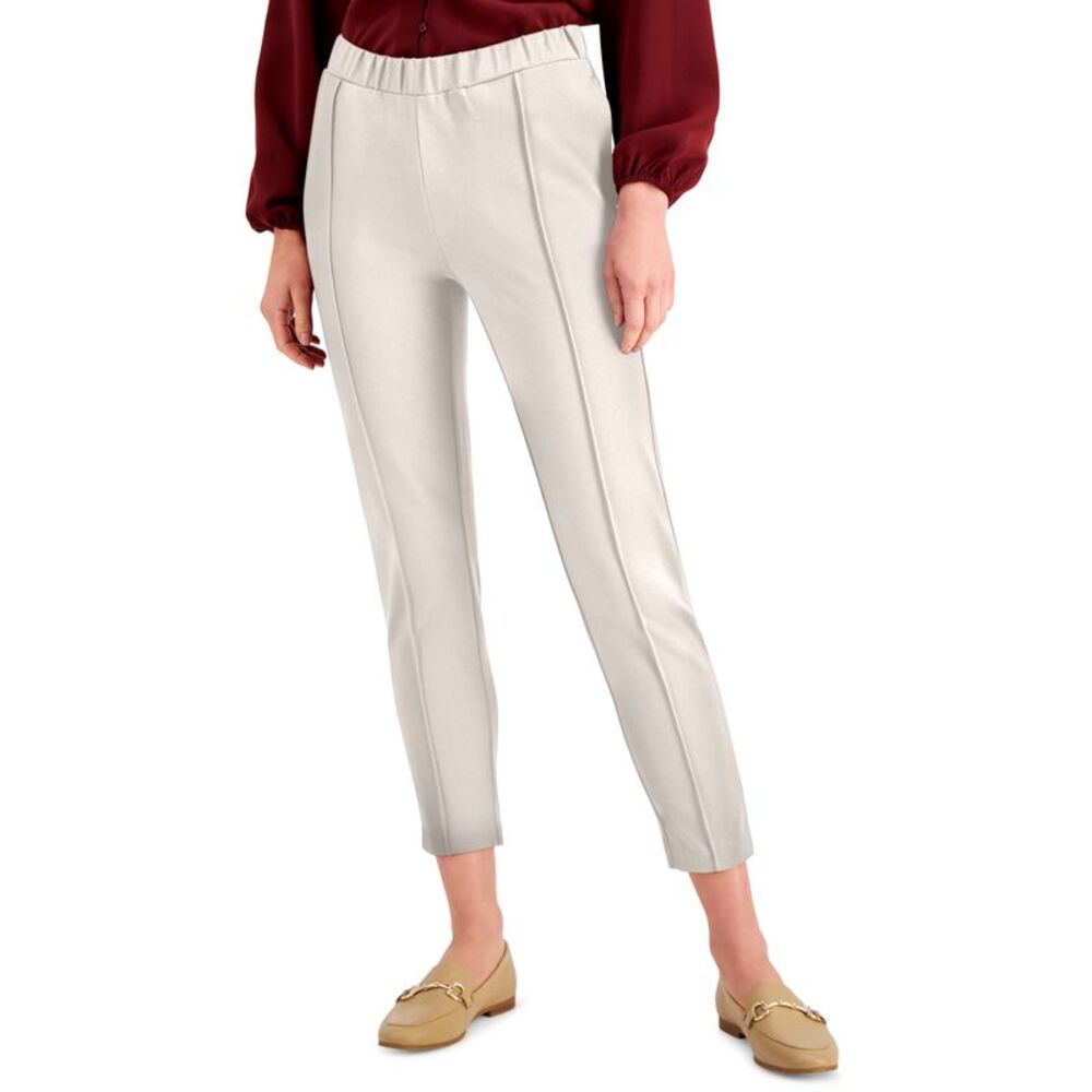 Alfani Petite Solid Seamed Cropped Pants
